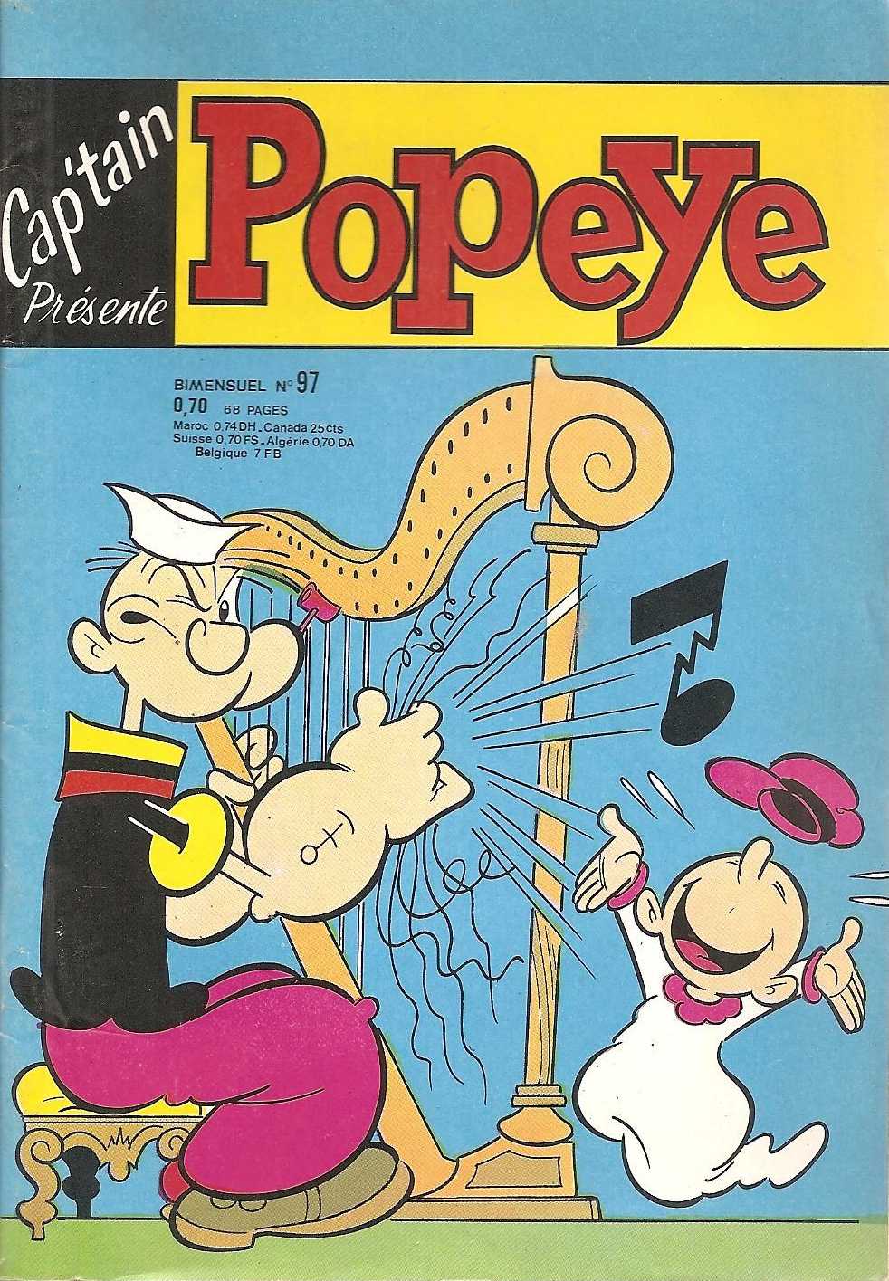 Scan de la Couverture Cap'tain Popeye n 97